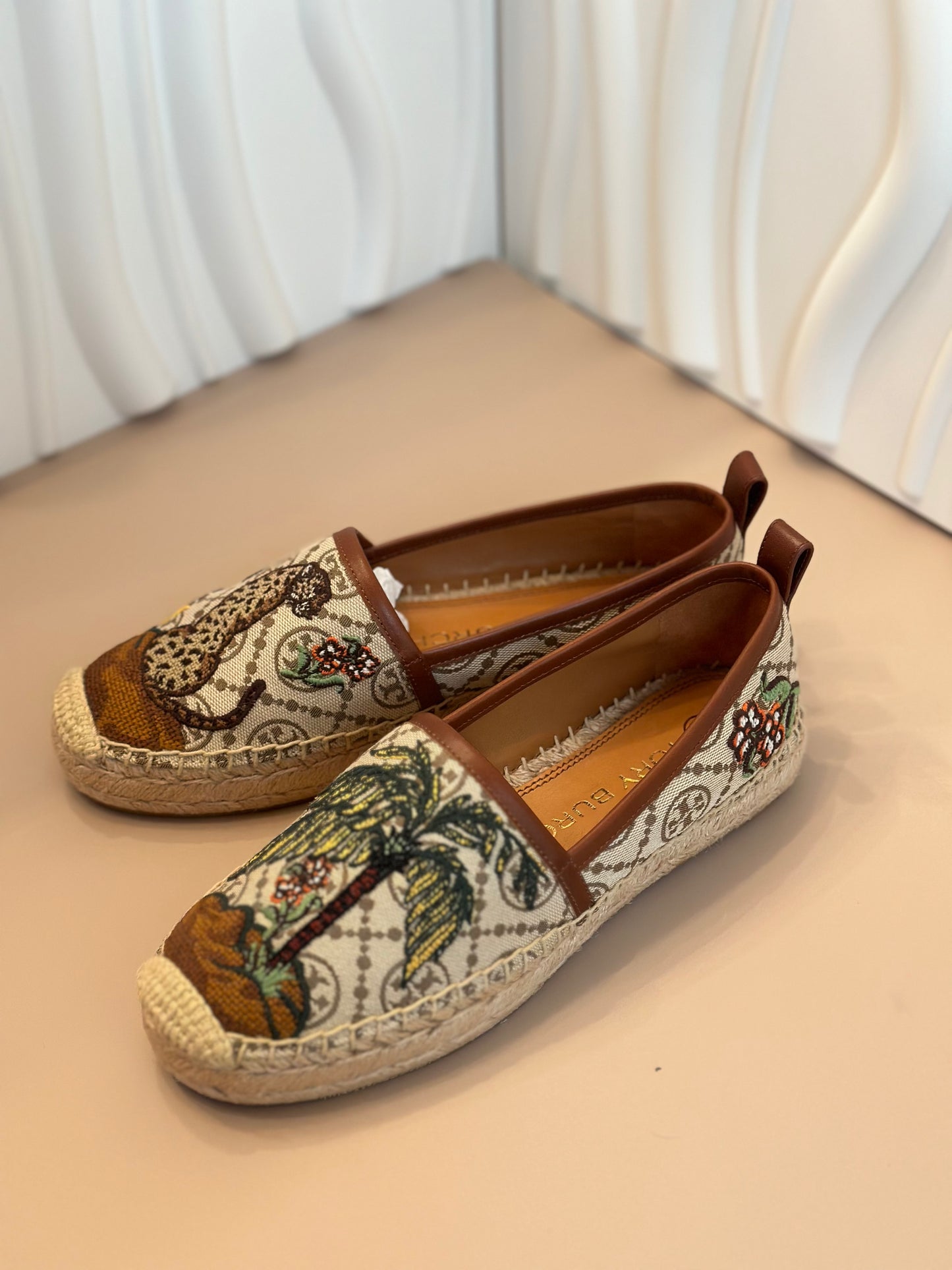 Tory Burch Cheeta Needlepoint