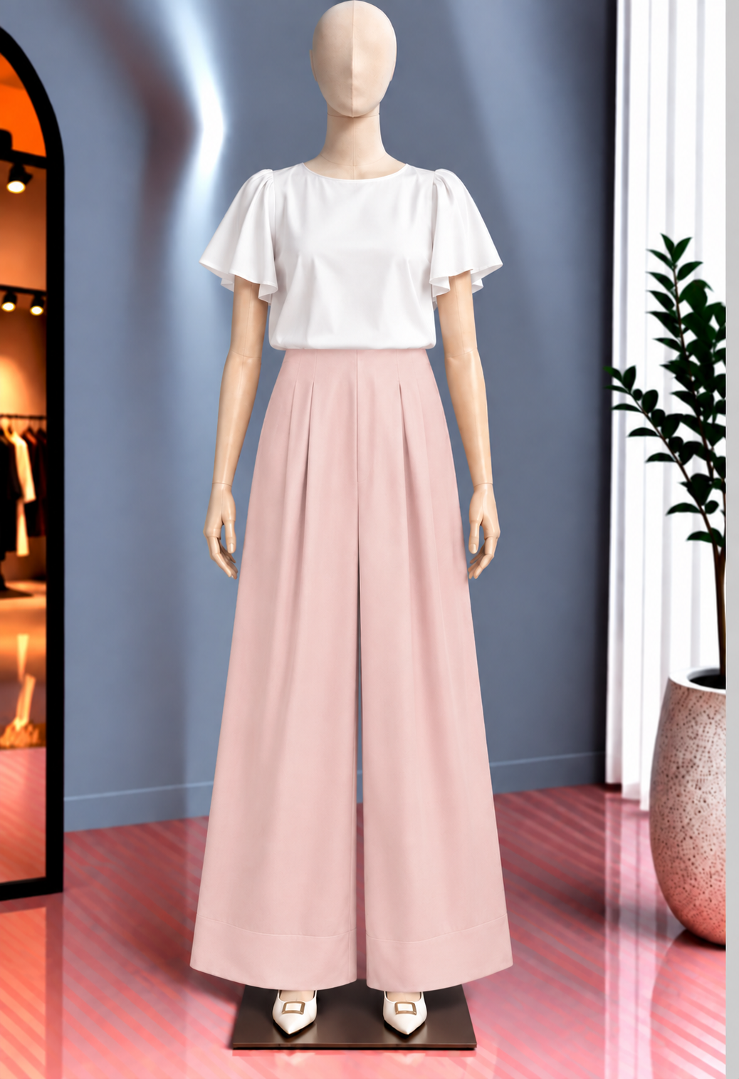 Pantalón rosa Zara
