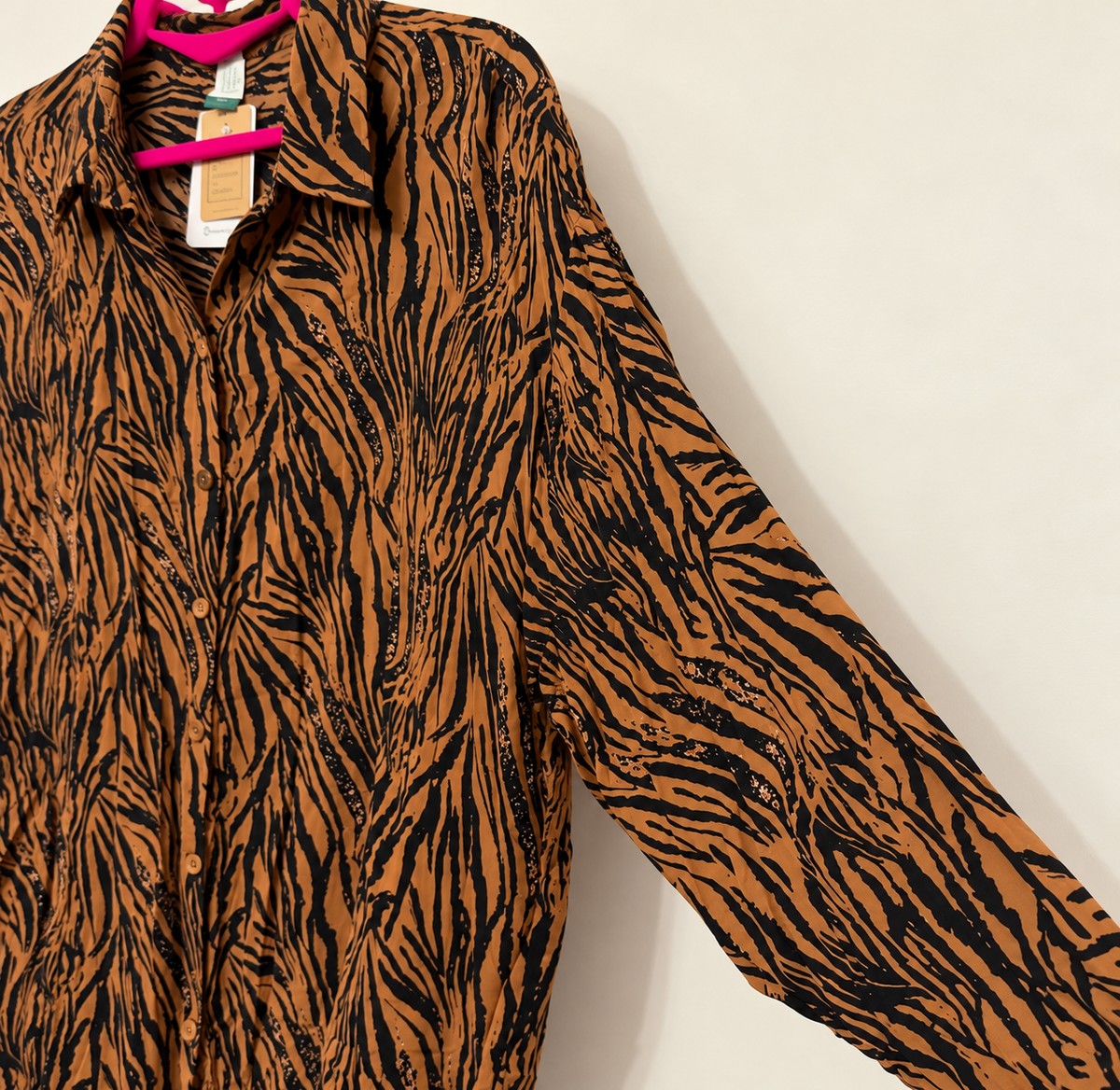 Camisa zebra café