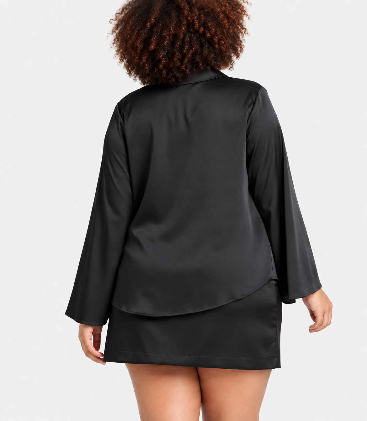 BLUSA Satinado Negro