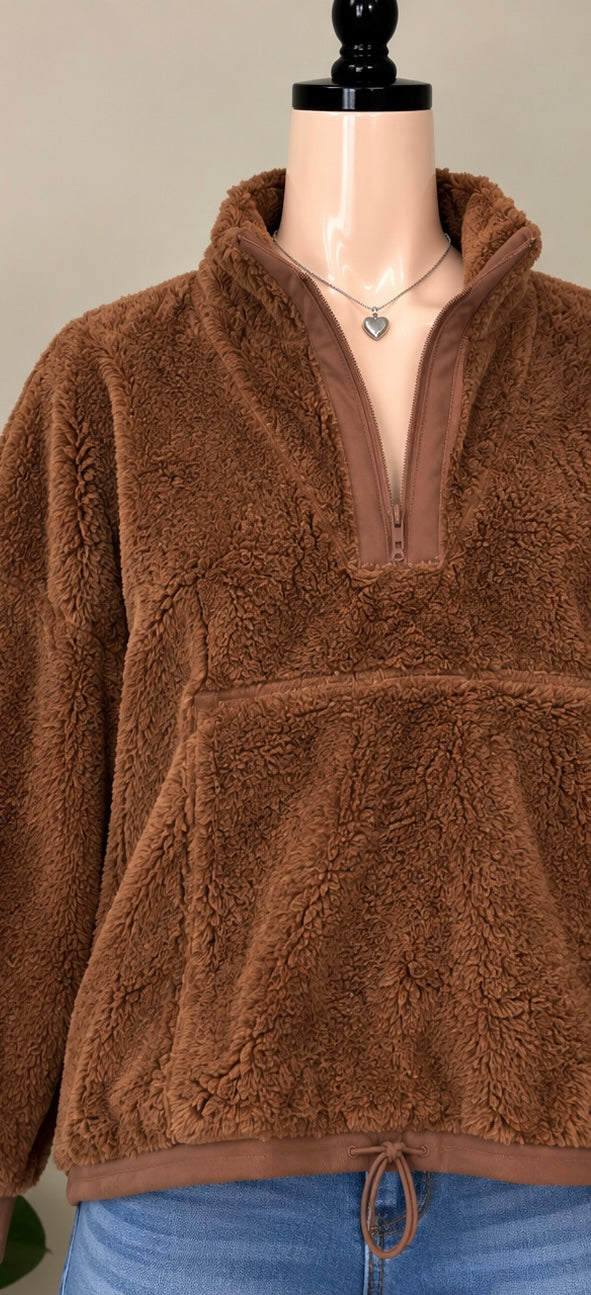Sudadera de Borrega Café
