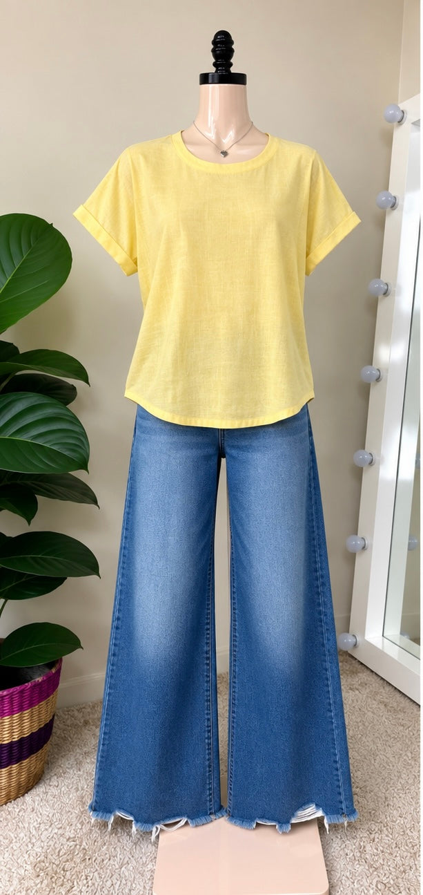 Blusa Amarilla Básica