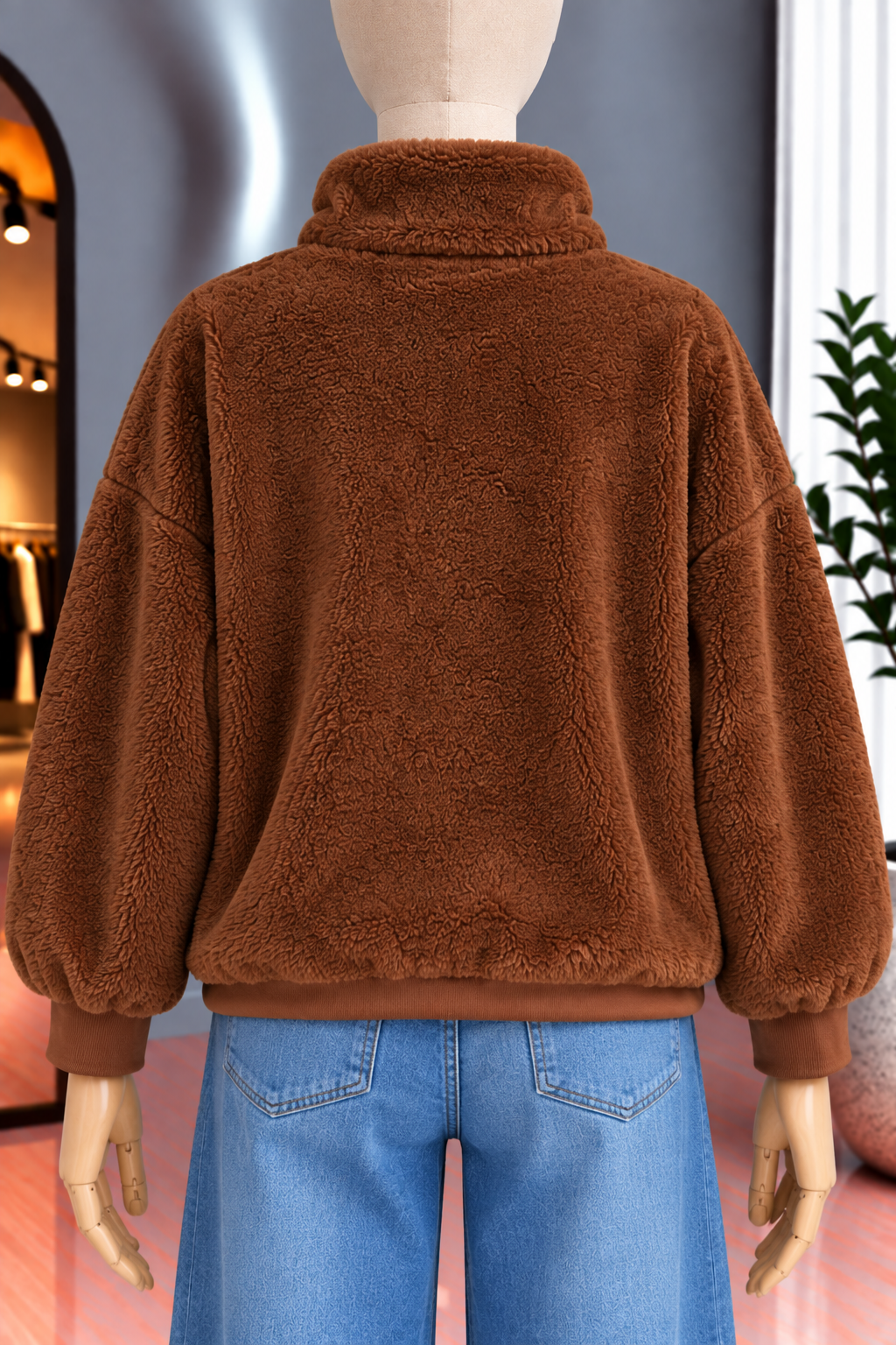 Sudadera de Borrega Café