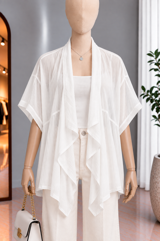 Kimono Blanco Ligero con Top