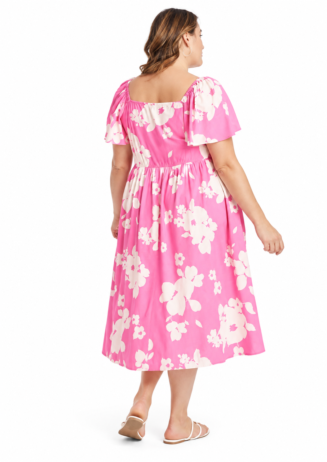 Vestido flores rosa